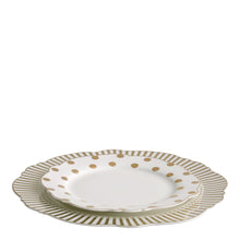 Load image into Gallery viewer, Dessert Plate Mrs.Recamier - Gilded polka-dot.