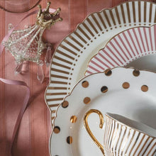 Load image into Gallery viewer, Dessert Plate Mrs.Recamier - Gilded polka-dot.