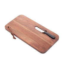 Load image into Gallery viewer, Wooden Board with Knife 41x20x3cm.