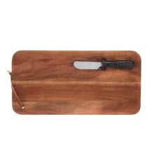 Load image into Gallery viewer, Wooden Board with Knife 41x20x3cm.