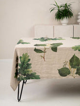 Load image into Gallery viewer, Table cloth TREES natural.
