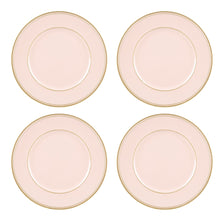 Load image into Gallery viewer, Set of 4 pink Plastic under plate 33cm.
