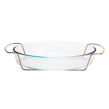 Load image into Gallery viewer, Rose Chrome Serving/Bakeware Dish  36x23cm.

