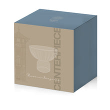 Load image into Gallery viewer, Glass Center piece Coffee Blue.
