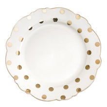 Load image into Gallery viewer, Dessert Plate Mrs.Recamier - Gilded polka-dot.
