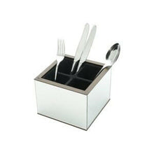 Load image into Gallery viewer, Mirrored wood cutlery support.
