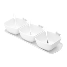 Load image into Gallery viewer, White Birds Appetiser set 36x11x9cm.
