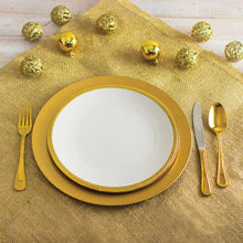 Load image into Gallery viewer, Gold Plastic Sousplat 33cm.
