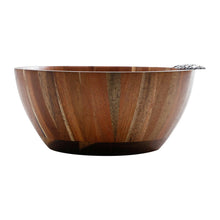 Load image into Gallery viewer, Pineapple Wooden Salad Bowl 25x25x11cm.
