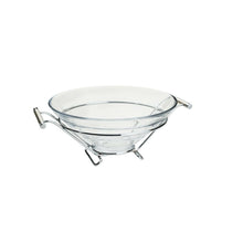 Load image into Gallery viewer, Stainless Steel Support/Glass Serving Salad Bowl 34x28x14cm.
