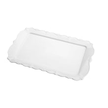 Load image into Gallery viewer, Porcelaine Serving Plate Fancy White 36x22x3cm.
