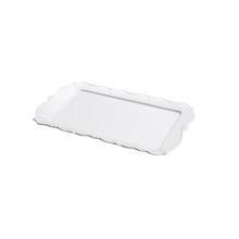 Load image into Gallery viewer, Porcelaine Serving Plate Fancy White 36x22x3cm.
