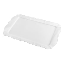 Load image into Gallery viewer, Porcelaine Serving Plate Fancy White 42x29x3cm.
