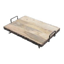 Load image into Gallery viewer, Wooden Board with Metal Base Support 44x33x11cm.
