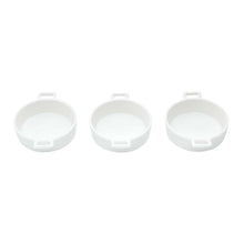 Load image into Gallery viewer, Set of 3 Porcelain Appetiser white dishes 12x9x3cm.
