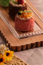 Load image into Gallery viewer, Crystal pearl serving plate 30x12x3cm..
