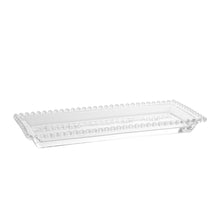Load image into Gallery viewer, Crystal pearl serving plate 30x12x3cm..
