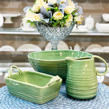 Load image into Gallery viewer, Ceramic Green Pot.

