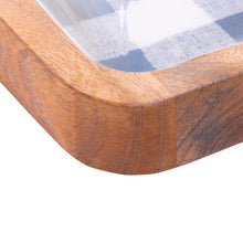 Load image into Gallery viewer, Wooden Cheese Platter with Glass Cover 24x24x15cm.
