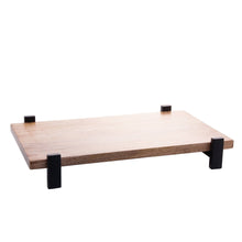 Load image into Gallery viewer, Wooden Rectangular Elevated Platter 34x23x5cm.

