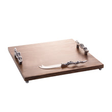 Load image into Gallery viewer, Wooden Squared Board with Handles 33x33x5cm.
