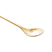 Load image into Gallery viewer, Set of 4  Golden Key Cake Spoons.
