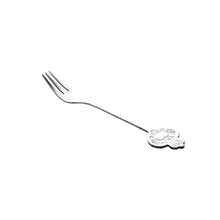 Load image into Gallery viewer, Set of 4 Stainless Steel Silver Key Cake Forks.
