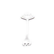 Load image into Gallery viewer, Set of 4 Stainless Steel Silver Key Cake Forks.
