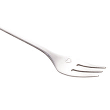 Load image into Gallery viewer, Set of 4 Stainless Steel Silver Key Cake Forks.
