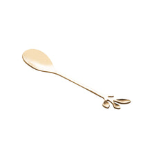 Load image into Gallery viewer, Set of 4 Golden Leaves Spoons.
