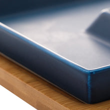 Load image into Gallery viewer, Porcelaine Blue 2 pieces Appetizer set  23x15x5cm.
