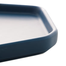 Load image into Gallery viewer, Porcelaine Blue Appetizer Board with a wooden handle 35x16x2cm.
