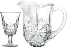 Load image into Gallery viewer, Set of 6 240ml Glasses and Pitcher 1.3ml.
