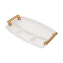 Load image into Gallery viewer, Porcelaine Appetiser White Dish 37x22x5cm.
