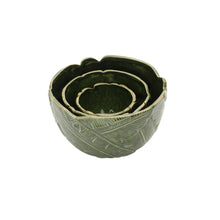 Load image into Gallery viewer, Ceramic Banana Leaf Bowl.
