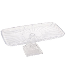 Load image into Gallery viewer, Large Elevated Crystal Platter 36.5x17x14cm.
