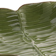 Load image into Gallery viewer, Ceramic Banana Leaf Serving Plate.
