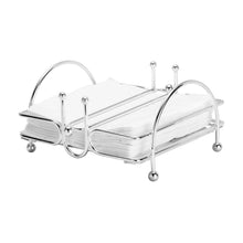Load image into Gallery viewer, Silver Plated Napkin holder 18X18cm.
