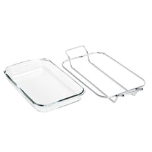 Load image into Gallery viewer, Glass Rectangular Bakeware Serving Dish 37x23cm.
