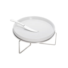 Load image into Gallery viewer, Silver Plated Serving Chafing Dish with Knife 27x14cm.
