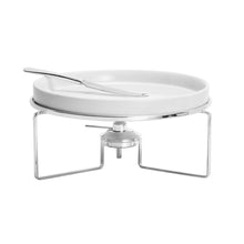 Load image into Gallery viewer, Silver Plated Serving Chafing Dish with Knife 27x14cm.
