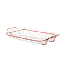 Load image into Gallery viewer, Rose Chrome Bakeware Serving Support  37x23cm.
