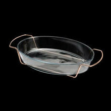 Load image into Gallery viewer, Rose Chrome Serving/Bakeware Dish  36x23cm.
