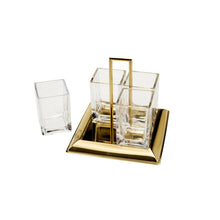 Load image into Gallery viewer, Torcello Golden Steel Cutlery Holder 24X22cm.
