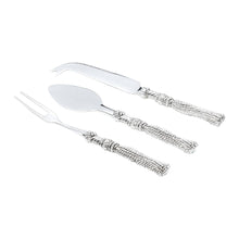 Load image into Gallery viewer, Set of 3 Cheese Serving Knives.
