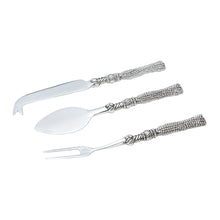 Load image into Gallery viewer, Set of 3 Cheese Serving Knives.
