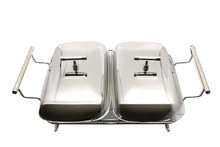 Load image into Gallery viewer, Double serving chafing dish 2x1.5L.
