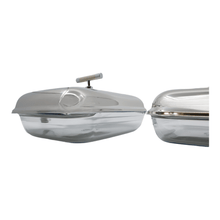 Load image into Gallery viewer, Double serving chafing dish 2x1.5L.
